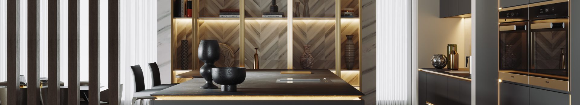 Ultra-Narrow RazorLine 3.7 LED Tape Light for kitchens